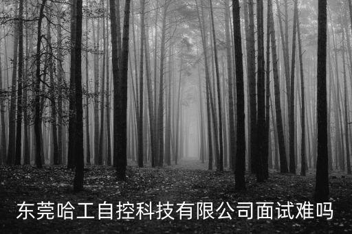 東莞哈工自控科技有限公司面試難嗎