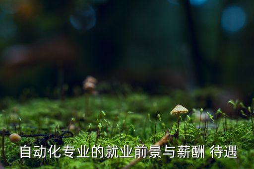  自動化專業(yè)的就業(yè)前景與薪酬 待遇