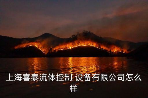 上海喜泰流體控制 設(shè)備有限公司怎么樣