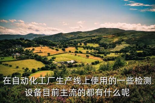 在自動化工廠生產(chǎn)線上使用的一些檢測設(shè)備目前主流的都有什么呢