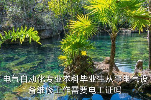 電氣自動化專業(yè)本科畢業(yè)生從事電氣設(shè)備維修工作需要電工證嗎