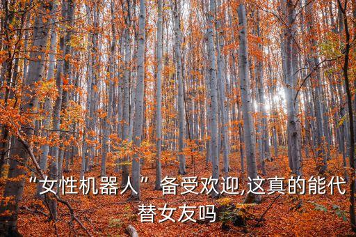 “女性機器人”備受歡迎,這真的能代替女友嗎