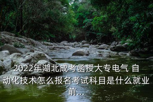 2022年湖北成考函授大專電氣 自動(dòng)化技術(shù)怎么報(bào)名考試科目是什么就業(yè)前...