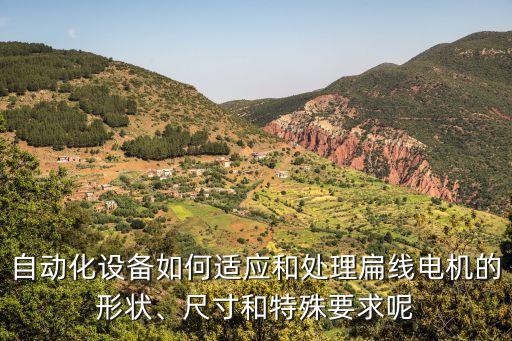 自動化設(shè)備如何適應(yīng)和處理扁線電機的形狀、尺寸和特殊要求呢