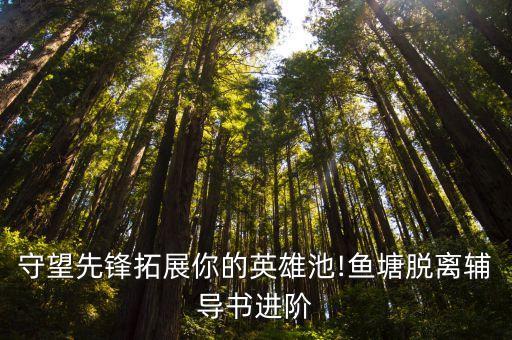 守望先鋒拓展你的英雄池!魚(yú)塘脫離輔導(dǎo)書(shū)進(jìn)階