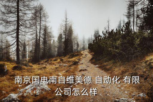  南京國電南自維美德 自動化 有限公司怎么樣