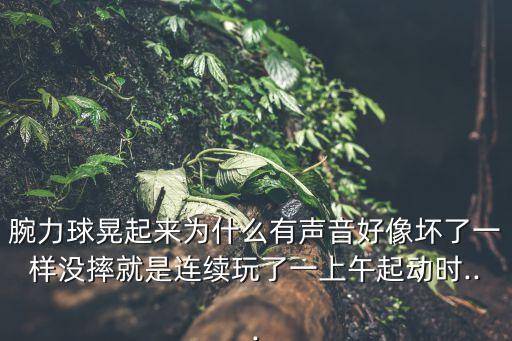 腕力球晃起來為什么有聲音好像壞了一樣沒摔就是連續(xù)玩了一上午起動時...
