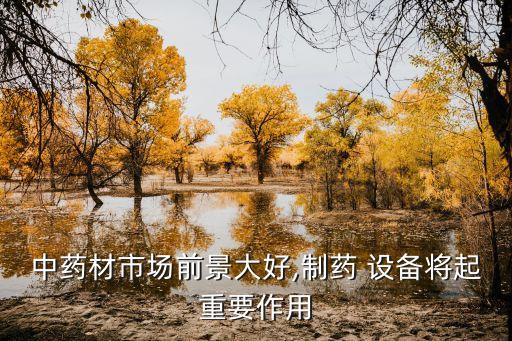 中藥材市場前景大好,制藥 設(shè)備將起重要作用
