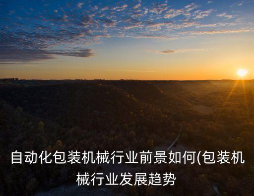 自動化包裝機(jī)械行業(yè)前景如何(包裝機(jī)械行業(yè)發(fā)展趨勢
