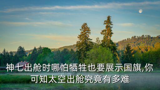 神七出艙時哪怕犧牲也要展示國旗,你可知太空出艙究竟有多難
