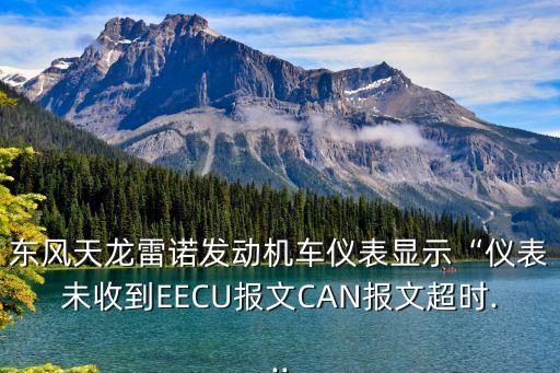 東風(fēng)天龍雷諾發(fā)動(dòng)機(jī)車(chē)儀表顯示“儀表未收到EECU報(bào)文CAN報(bào)文超時(shí)...