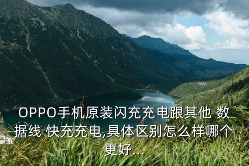 OPPO手機原裝閃充充電跟其他 數(shù)據(jù)線 快充充電,具體區(qū)別怎么樣哪個更好...