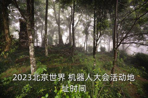 2023北京世界 機(jī)器人大會活動地址時間