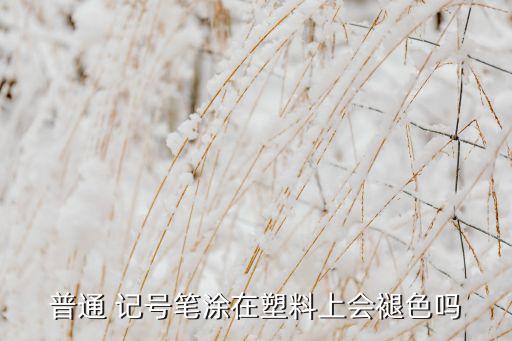 普通 記號筆涂在塑料上會褪色嗎
