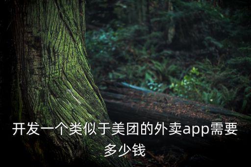 開發(fā)一個類似于美團的外賣app需要多少錢