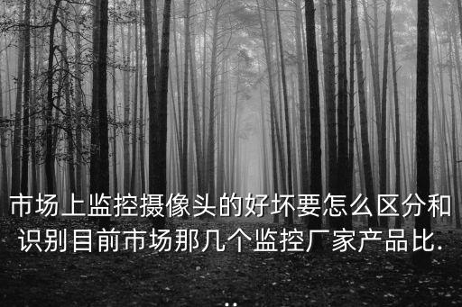 市場上監(jiān)控攝像頭的好壞要怎么區(qū)分和識別目前市場那幾個監(jiān)控廠家產(chǎn)品比...
