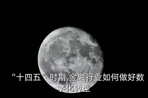 “十四五”時期,金融行業(yè)如何做好數(shù)字化轉型