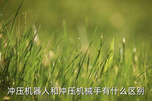 沖壓機器人和沖壓機械手有什么區(qū)別