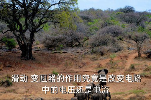  滑動 變阻器的作用究竟是改變電路中的電壓還是電流