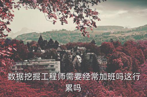 數(shù)據(jù)分析師累么