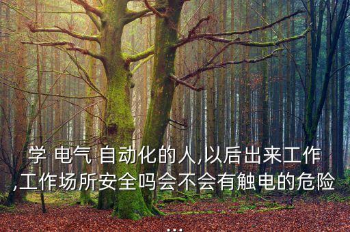 學(xué) 電氣 自動化的人,以后出來工作,工作場所安全嗎會不會有觸電的危險...