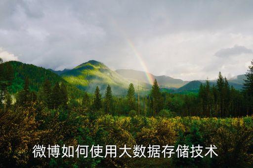 微博如何使用大數(shù)據(jù)存儲技術(shù)