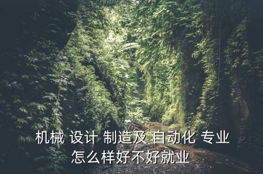 機(jī)械設(shè)計(jì)制造及自動(dòng)化機(jī)械專業(yè)