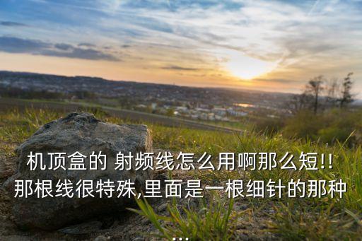 機(jī)頂盒的 射頻線怎么用啊那么短!!那根線很特殊,里面是一根細(xì)針的那種...