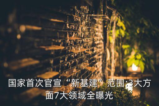 國(guó)家首次官宣“新基建”范圍:3大方面7大領(lǐng)域全曝光