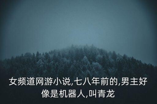 女頻道網(wǎng)游小說,七八年前的,男主好像是機(jī)器人,叫青龍