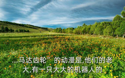 ...馬達(dá)齒輪”的動(dòng)漫是,他們的老大,有一只大大的機(jī)器人的