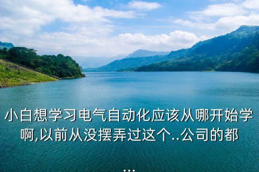 小白想學(xué)習(xí)電氣自動(dòng)化應(yīng)該從哪開始學(xué)啊,以前從沒擺弄過這個(gè)..公司的都...