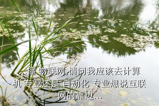 ...搞 物聯(lián)網(wǎng),請問我應該去計算機 專業(yè)還是 自動化 專業(yè)想說互聯(lián)網(wǎng)的靠邊...