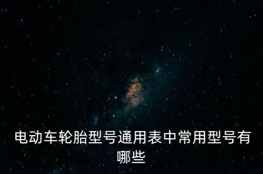  電動車輪胎型號通用表中常用型號有哪些