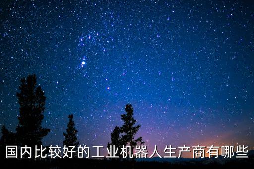 國內(nèi)比較好的工業(yè)機器人生產(chǎn)商有哪些