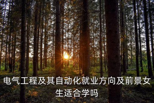 電氣工程及其自動化就業(yè)方向及前景女生適合學(xué)嗎