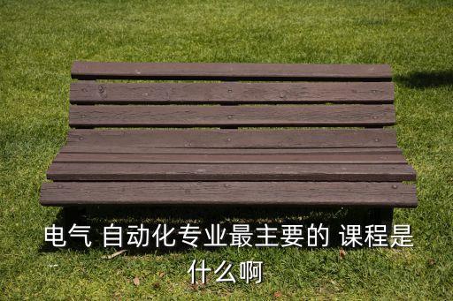 電氣 自動(dòng)化專業(yè)最主要的 課程是什么啊