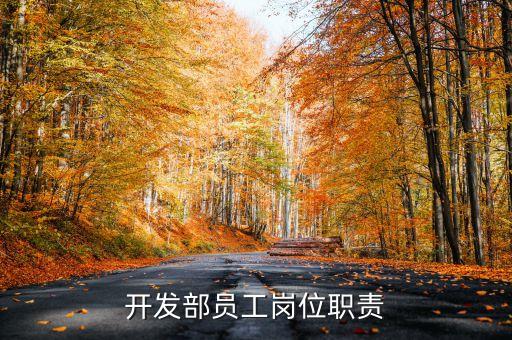開發(fā)部員工崗位職責(zé)