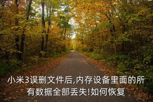 恢復(fù)小米3數(shù)據(jù),數(shù)據(jù)丟了怎么恢復(fù)?