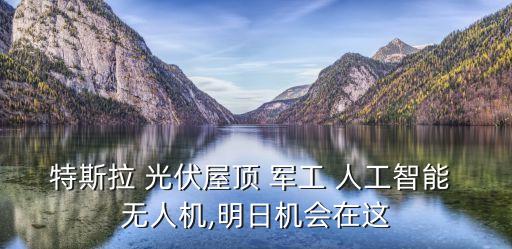 特斯拉 光伏屋頂 軍工 人工智能 無(wú)人機(jī),明日機(jī)會(huì)在這