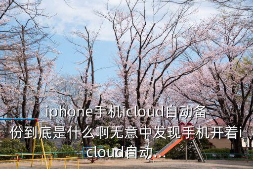 iphone手機icloud自動備份到底是什么啊無意中發(fā)現手機開著icloud自動...