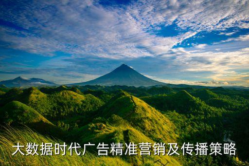 大數(shù)據(jù)時代廣告精準(zhǔn)營銷及傳播策略
