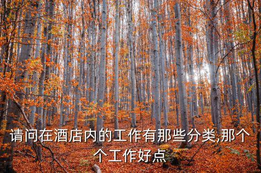 請(qǐng)問(wèn)在酒店內(nèi)的工作有那些分類(lèi),那個(gè)個(gè)工作好點(diǎn)