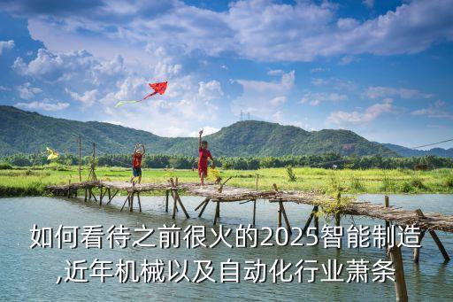 如何看待之前很火的2025智能制造,近年機械以及自動化行業(yè)蕭條