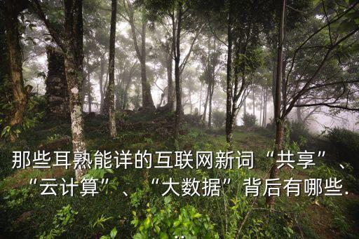 物聯(lián)網(wǎng)大數(shù)據(jù)云計算,互聯(lián)網(wǎng)大數(shù)據(jù)和云計算的區(qū)別