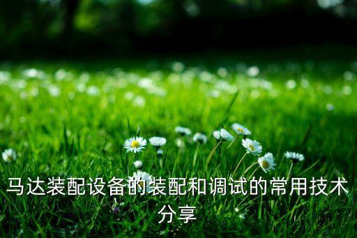 馬達(dá)裝配設(shè)備的裝配和調(diào)試的常用技術(shù)分享