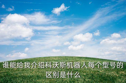 誰(shuí)能給我介紹科沃斯機(jī)器人每個(gè)型號(hào)的區(qū)別是什么