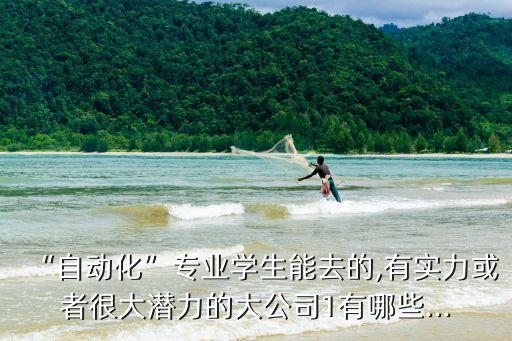 “自動(dòng)化”專業(yè)學(xué)生能去的,有實(shí)力或者很大潛力的大公司1有哪些...
