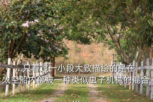 ...只看過一小段大致描繪的是在 太空船內(nèi)部被一種類似蟲子機(jī)械的混合...