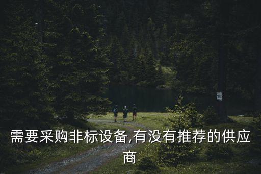 需要采購非標設備,有沒有推薦的供應商